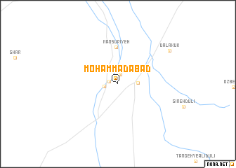 map of Moḩammadābād