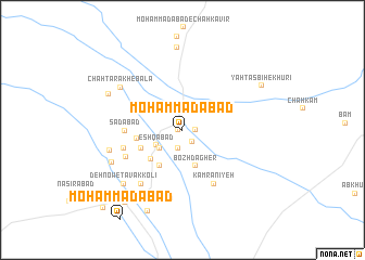 map of Moḩammadābād
