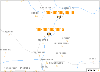 map of Moḩammadābād