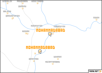 map of Moḩammadābād