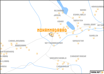 map of Moḩammadābād