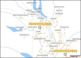 map of Moḩammadābād