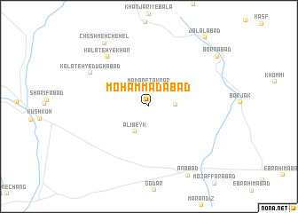 map of Moḩammadābād