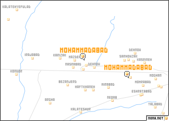 map of Moḩammadābād