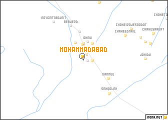 map of Moḩammadābād