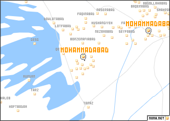 map of Moḩammadābād