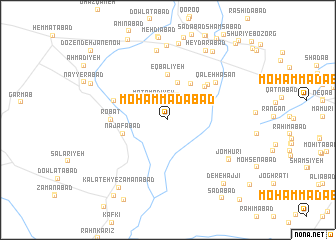 map of Moḩammadābād