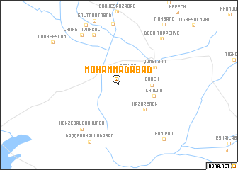 map of Moḩammadābād