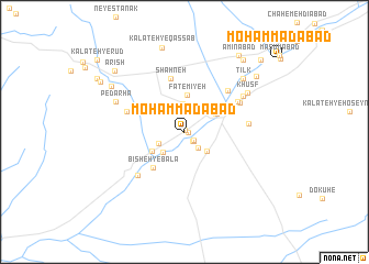 map of Moḩammadābād