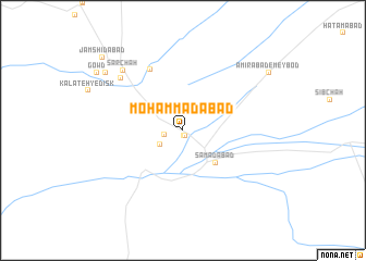 map of Moḩammadābād