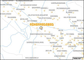 map of Moḩammadābād