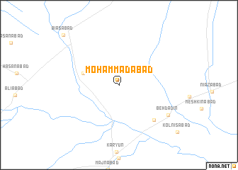 map of Moḩammadābād