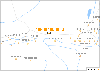 map of Moḩammadābād