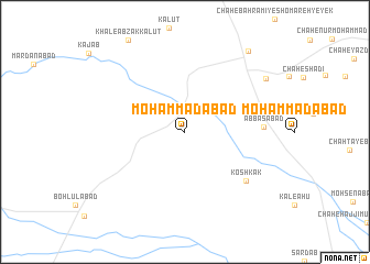 map of Moḩammadābād