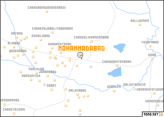 map of Moḩammadābād