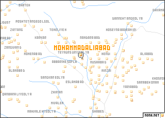 map of Moḩammad ‘Alīābād