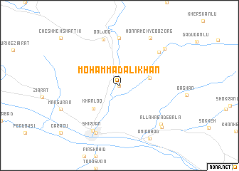 map of Moḩammad ‘Alī Khān