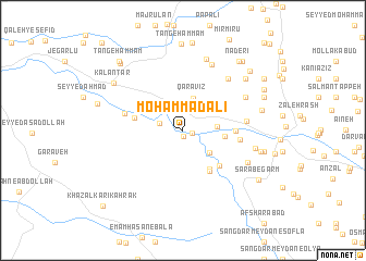 map of Moḩammad ‘Alī