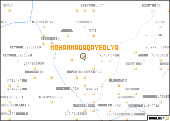 map of Moḩammad Āqā-ye ‘Olyā