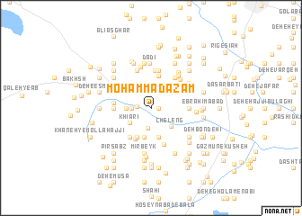 map of Moḩammad A‘z̧am