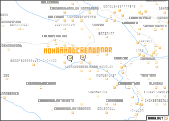 map of Moḩammad Chenār