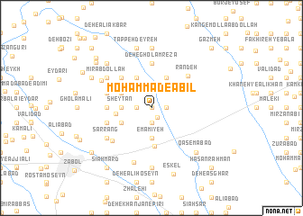 map of Moḩammad-e Ābīl