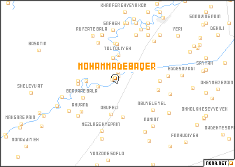 map of Moḩammad-e Bāqer