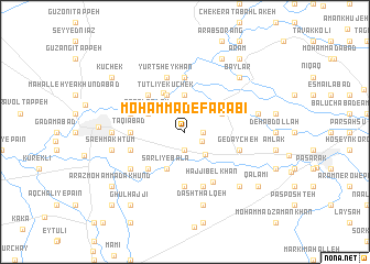 map of Moḩammad-e Fārābī