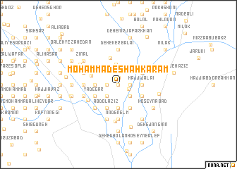 map of  Moḩammad-e Shāh Karam