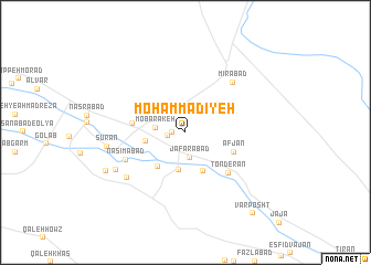 map of Moḩammadīyeh