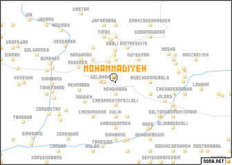 map of Moḩammadīyeh