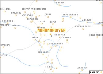 map of Moḩammadīyeh