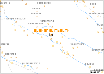 map of Moḩammadī-ye ‘Olyā