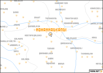 map of Moḩammad Kandī