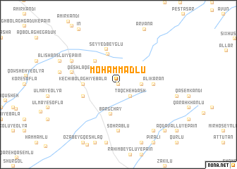 map of Moḩammadlū