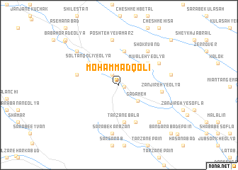 map of Moḩammad Qolī