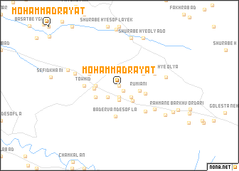 map of Moḩammad Ra‘yat