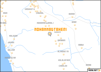 map of Moḩammad Ţāherī