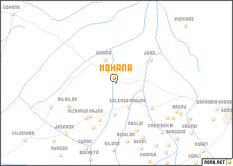 map of Mohāna