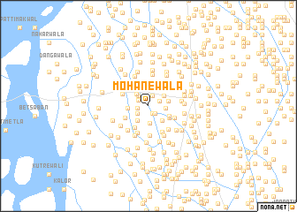 map of Mohānewāla