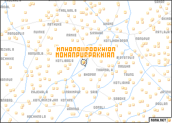 map of Mohanpur Pakhiān