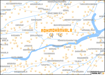 map of Mohanwāla