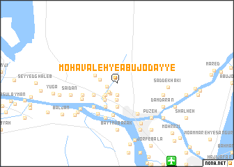 map of Moḩavaleh-ye Abū Jodayye‘