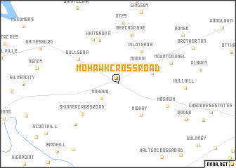 map of Mohawk Crossroad