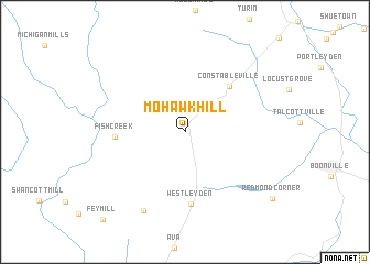 map of Mohawk Hill