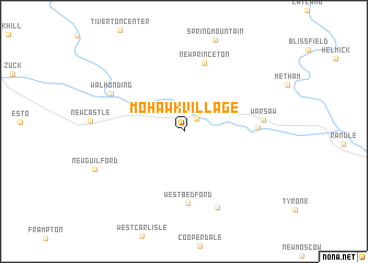 map of Mohawk Village