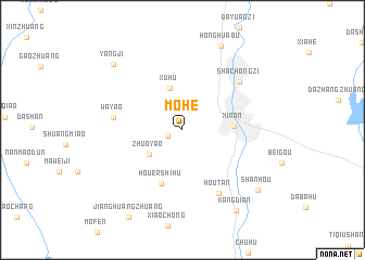 map of Mohe