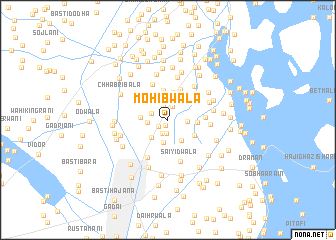 map of Mohibwāla