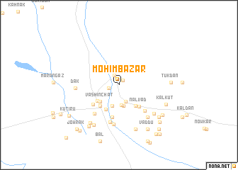 map of Mohīm Bāzār