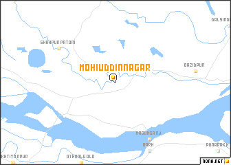 map of Mohiuddinnagar